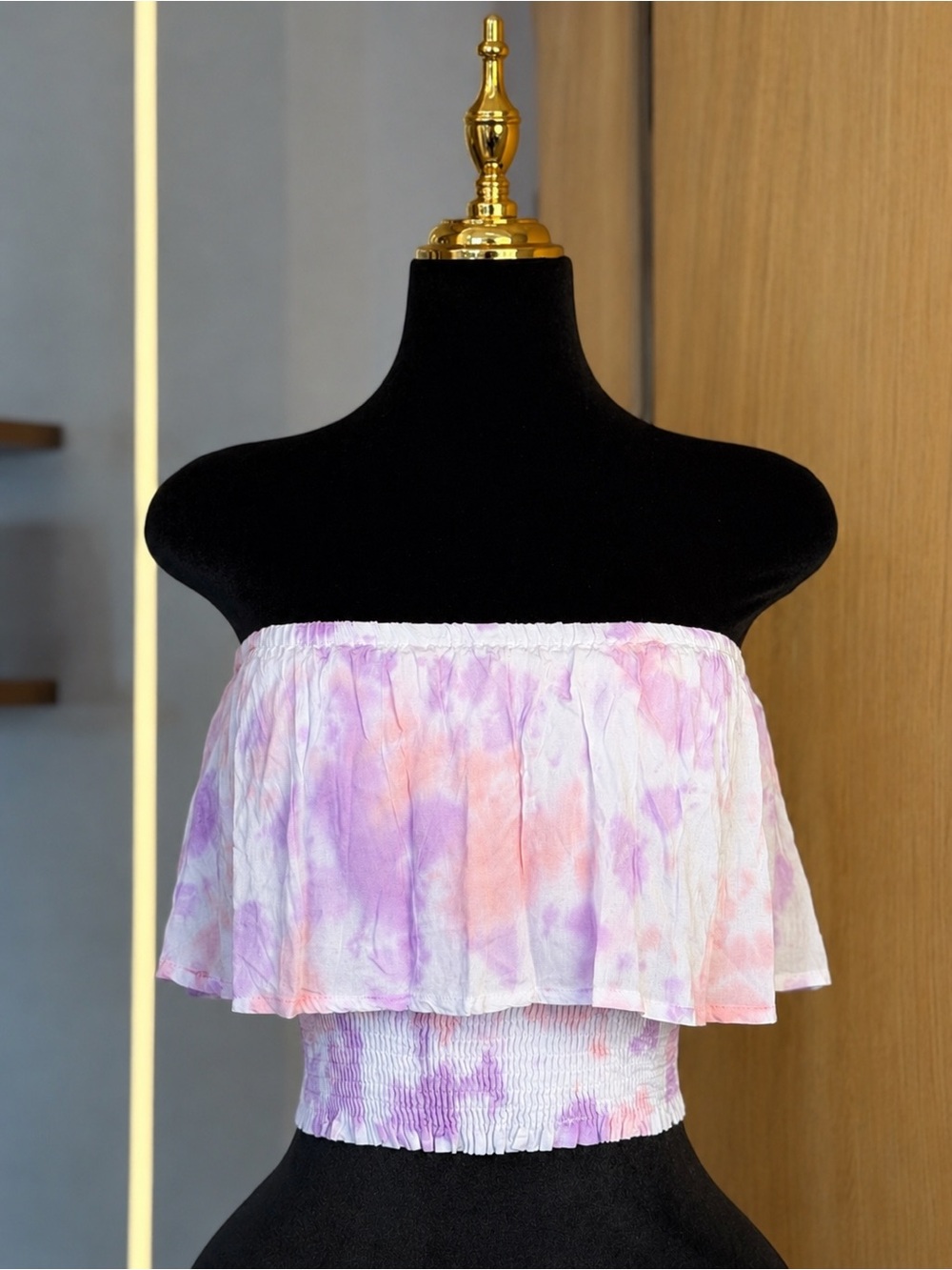 BOHOME Collection Coquette Tie Dye Off Shoulder Tube Top | Soft Girl Muse